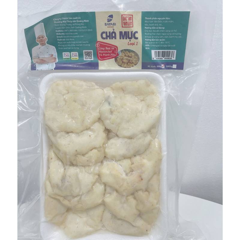 Chả mực BAVIBI loại 1 500g