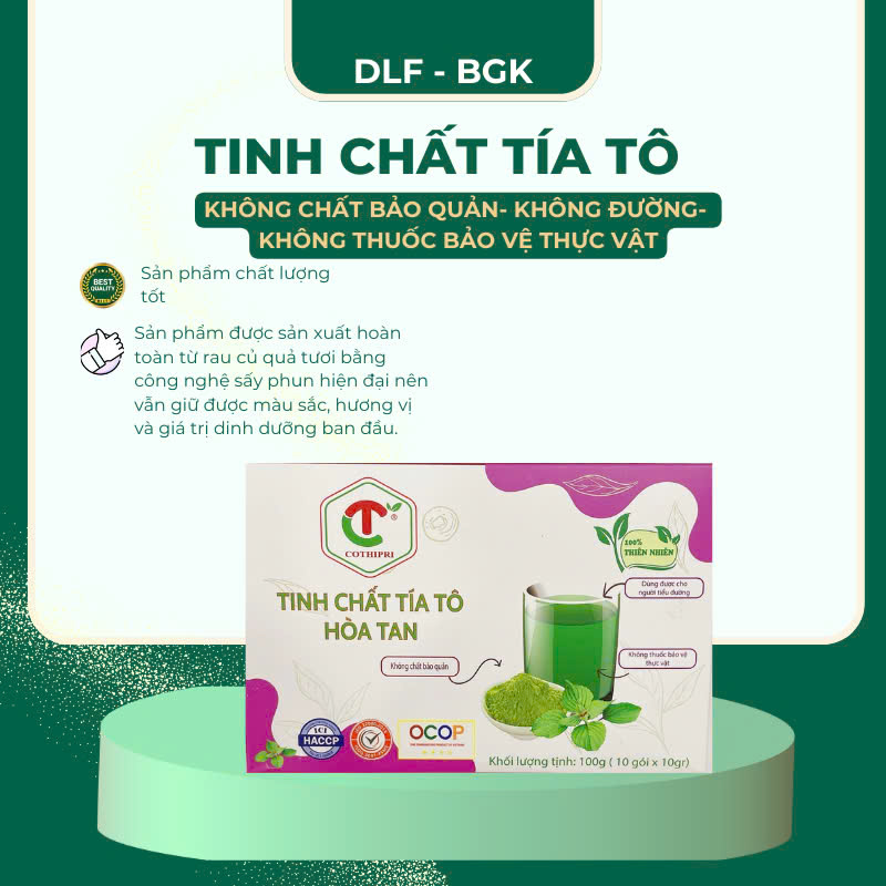 Tinh Chất Tía Tô 100GR