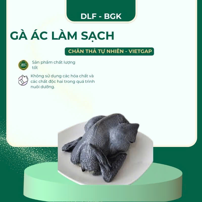 Gà ác làm sạch